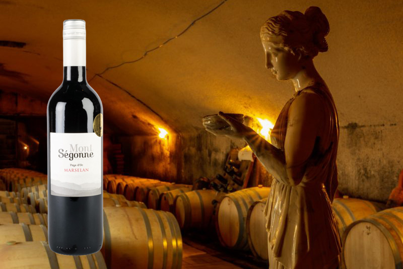 Mont Segonne Marselan van de Coöperatieve Cave Pouzols Mailhac